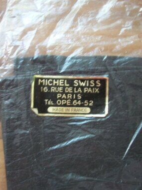 Michel Swiss elbow length real kid gloves - black - size 7